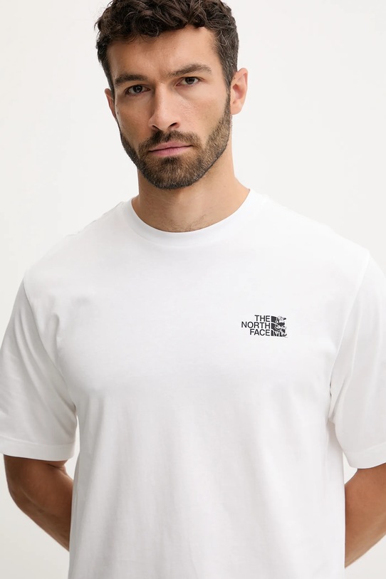 Bavlněné tričko The North Face bílá NF0A8F2PFN41