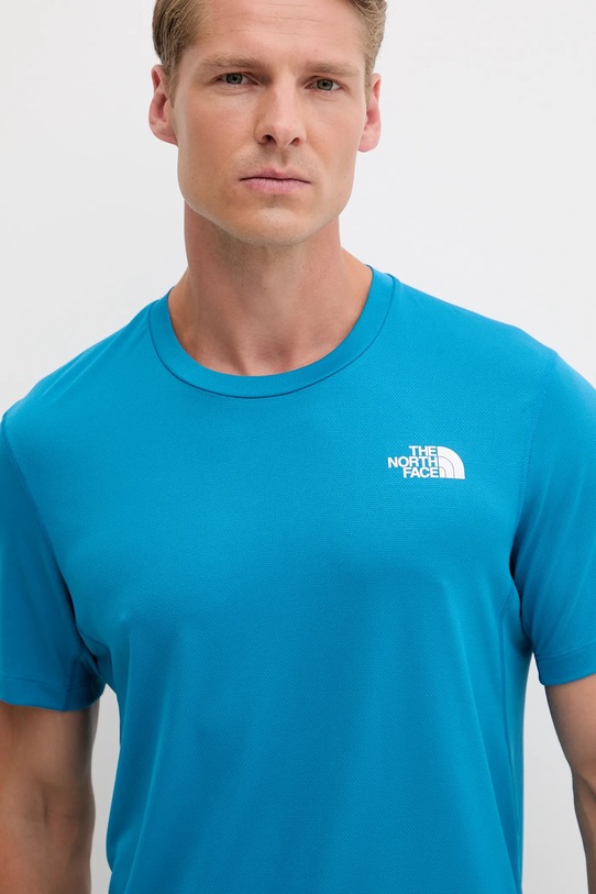 The North Face t-shirt treningowy Lightbright niebieski NF0A825OBOM1
