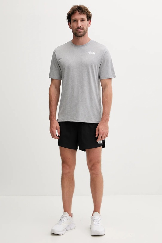 The North Face t-shirt sportowy 24/7 NF0A894BCQO1 szary AW25