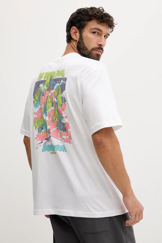 The North Face t-shirt bawełniany Expedition Celebration nadruk biały NF0A8E3CFN41