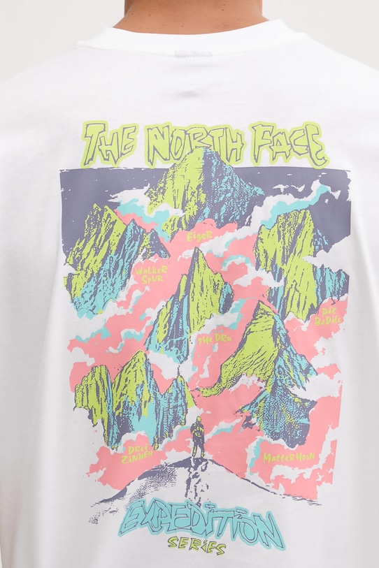 The North Face tricou din bumbac Expedition Celebration NF0A8E3CFN41 alb