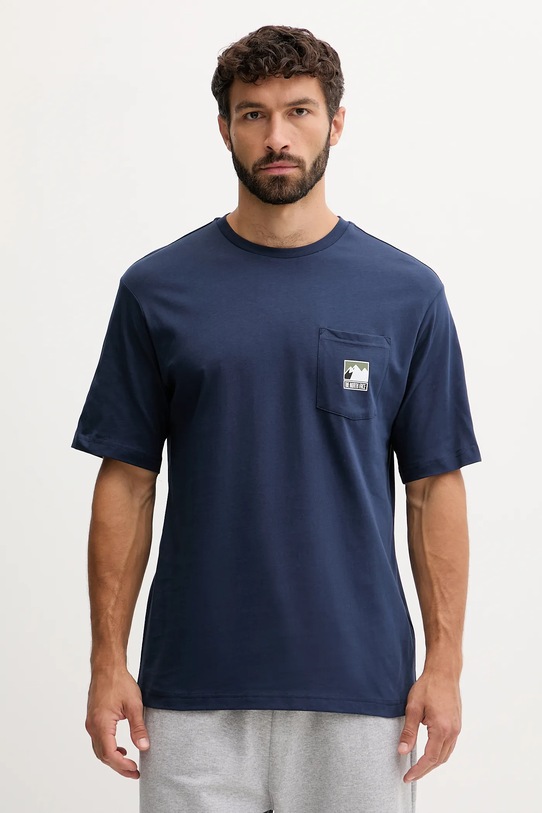 The North Face t-shirt bawełniany nadruk granatowy NF0A8E3M8K21