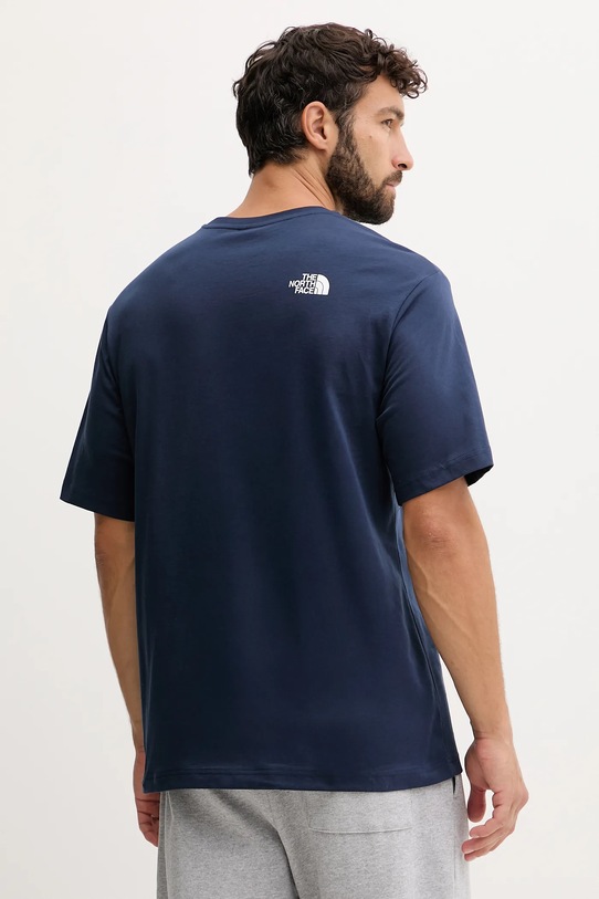 Odzież The North Face t-shirt bawełniany NF0A8E3M8K21 granatowy