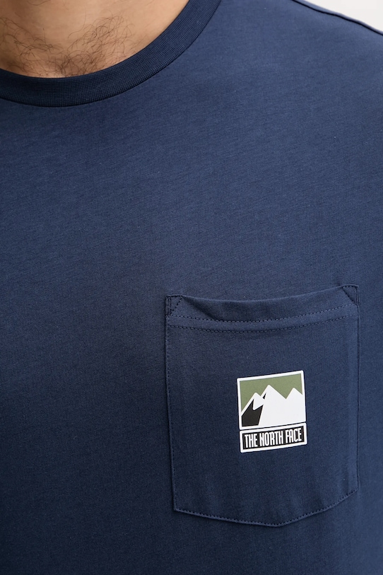 The North Face tricou din bumbac NF0A8E3M8K21 bleumarin