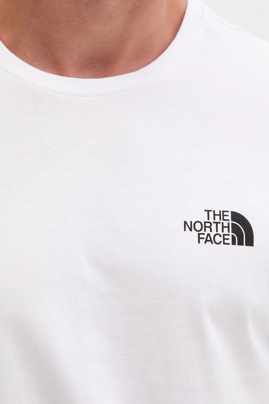 The North Face t-shirt bawełniany Mountain Sketch NF0A8EE8FN41 biały