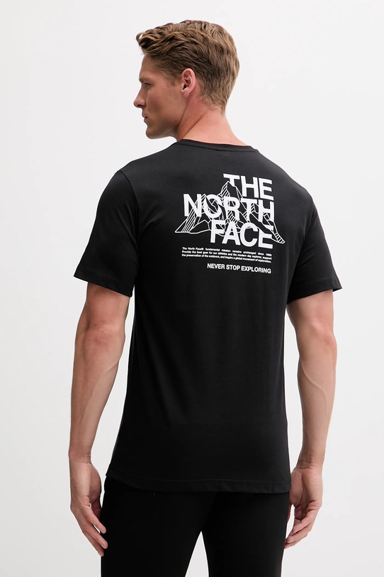Oblačila Bombažna kratka majica The North Face Mountain Sketch NF0A8EE8JK31 črna