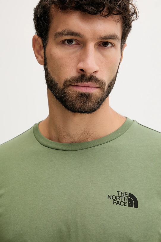 The North Face pamut póló zöld NF0A8EE9BO91