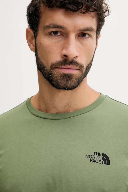 The North Face tricou din bumbac verde NF0A8EE9BO91