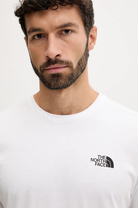 The North Face tricou din bumbac alb NF0A8EE9FN41