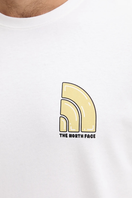 The North Face tricou din bumbac bej NF0A8F2RFN41