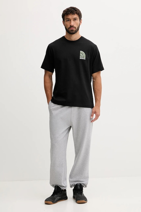 The North Face t-shirt bawełniany NF0A8F2RJK31 czarny AW25