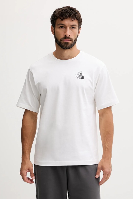 Ρούχα Βαμβακερό μπλουζάκι The North Face NF0A8F2TFN41 λευκό