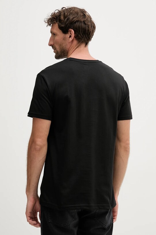 Alpha Industries t-shirt bawełniany 148525.373 czarny AW25