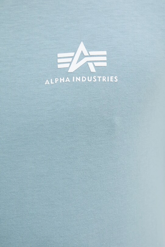 Alpha Industries tricou din bumbac 188505.134 albastru