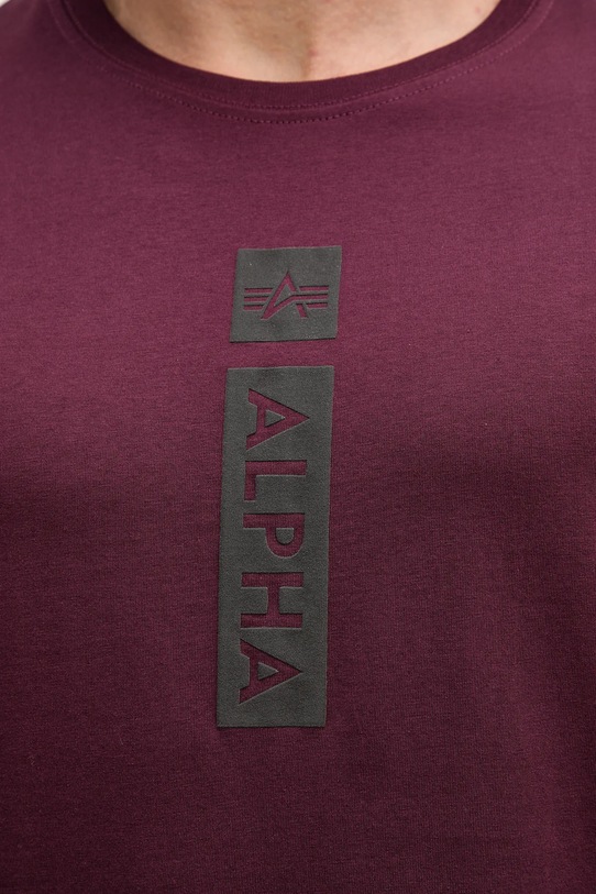 Alpha Industries tricou din bumbac 146509.608 burgundia