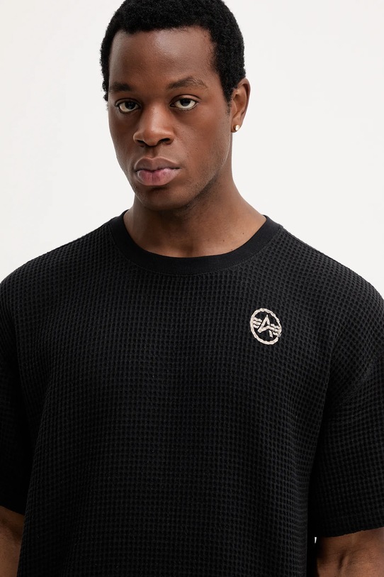 Alpha Industries t-shirt bawełniany czarny 258502.03