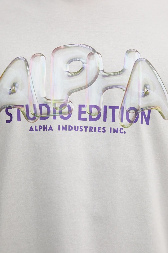 Alpha Industries t-shirt bawełniany 156551.666 szary