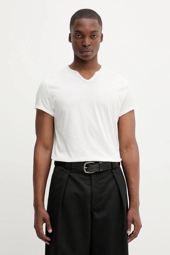 ZADIG&VOLTAIRE t-shirt bawełniany bawełna beżowy JMTN01631