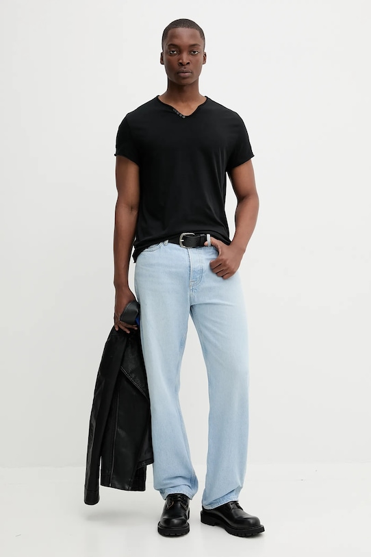Bavlněné tričko ZADIG&VOLTAIRE JMTN01631 černá AW25