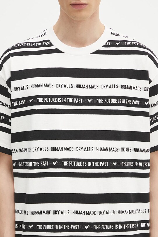 Odzież Human Made t-shirt bawełniany HM29CS027 biały