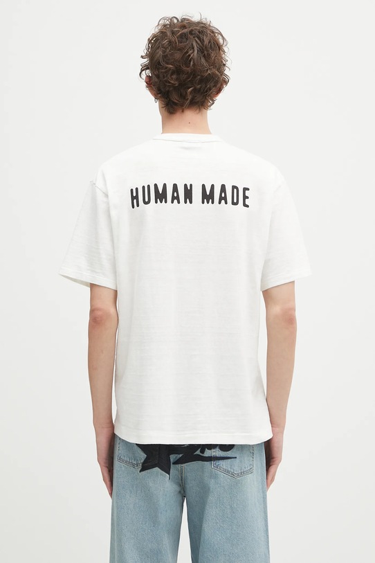 Odzież Human Made t-shirt bawełniany HM29TE005 biały