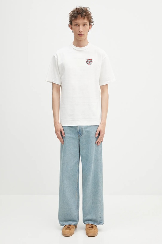 Human Made t-shirt bawełniany HM29TE005 biały