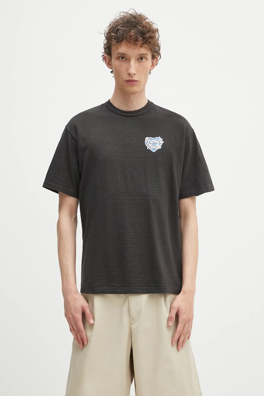Human Made t-shirt bawełniany nadruk czarny HM29TE005