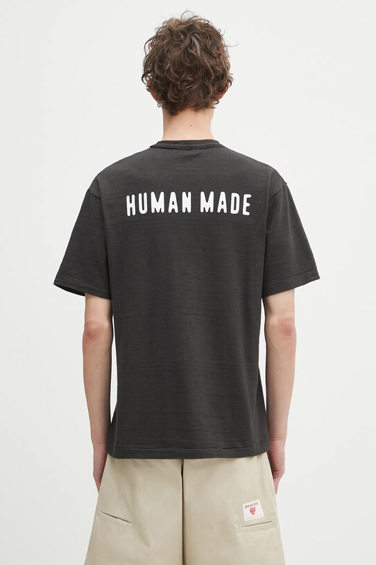 Odzież Human Made t-shirt bawełniany HM29TE005 czarny