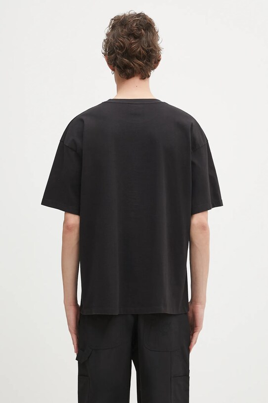 Odzież Sky High Farm t-shirt bawełniany Eri SHF07T032 czarny