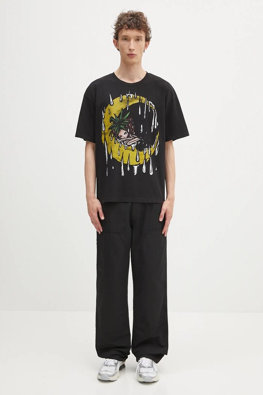 Sky High Farm t-shirt bawełniany Eri SHF07T032 czarny