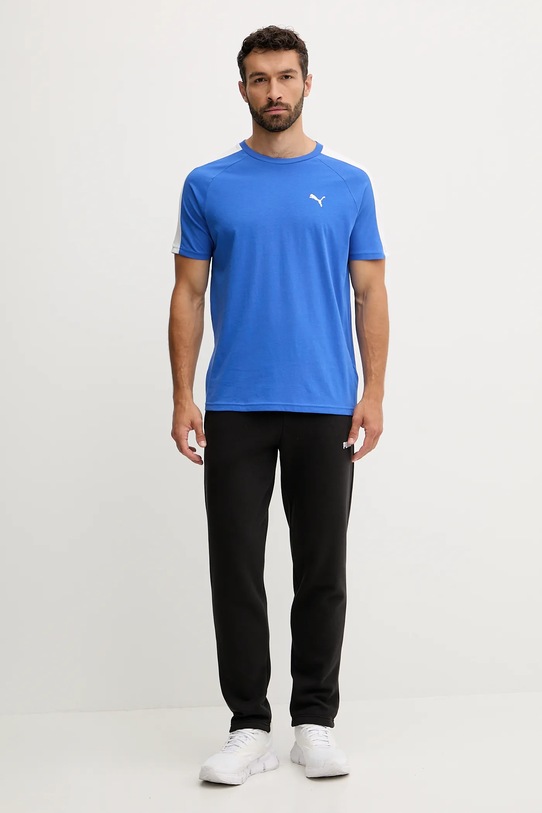 Βαμβακερό μπλουζάκι Puma 629592 μωβ AW25