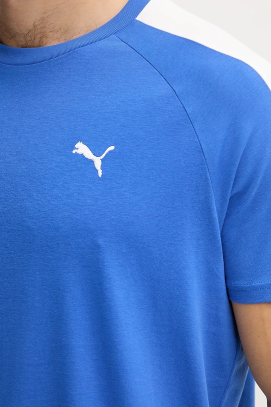 Βαμβακερό μπλουζάκι Puma 629592 μωβ