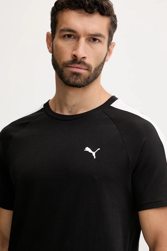 Puma tricou din bumbac negru 629592