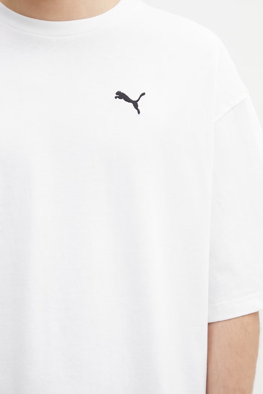Puma t-shirt bawełniany biały 629645