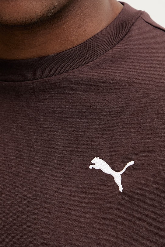 Bavlnené tričko Puma 629645 hnedá