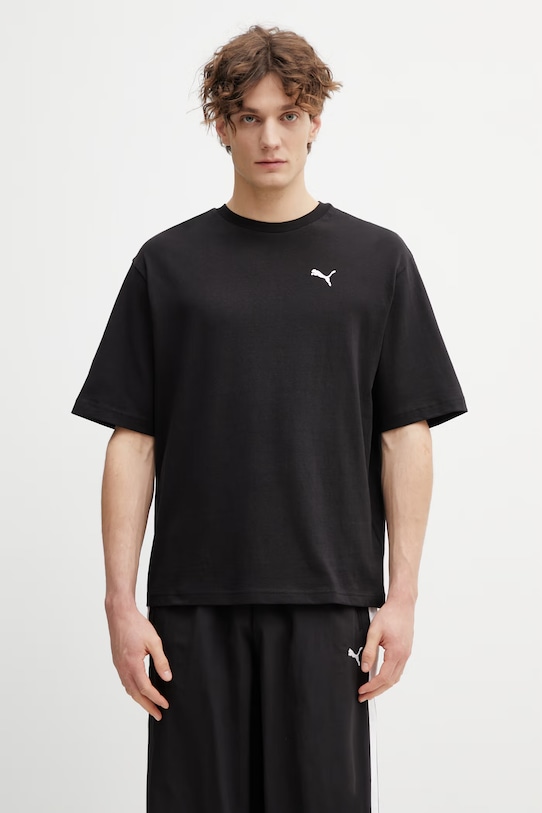 Puma cotton t-shirt cotton black 629645