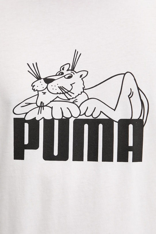 Bombažna kratka majica Puma 632087 bela