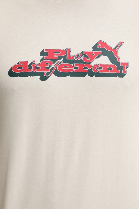 Puma t-shirt bawełniany 632111 beżowy