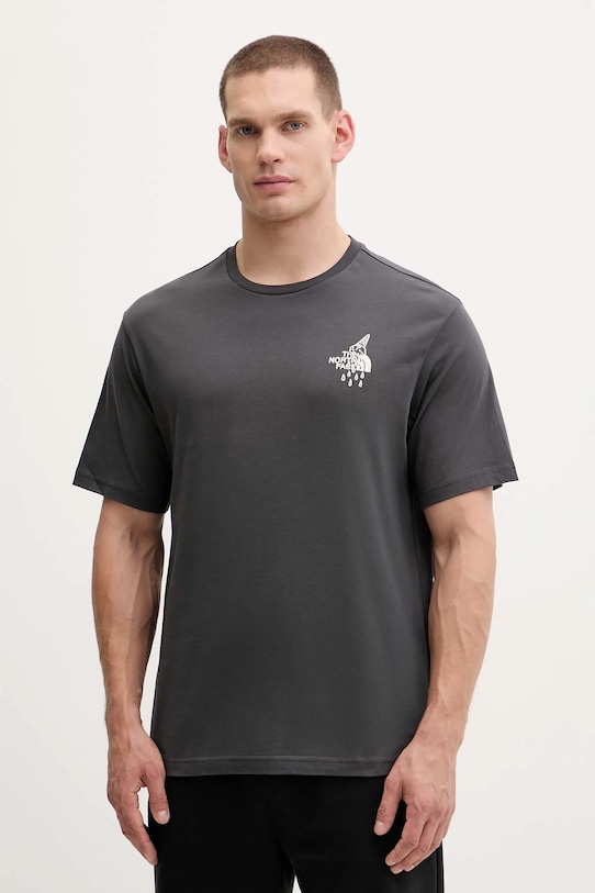 Odzież The North Face t-shirt bawełniany Powder Days NF0A8E4D0C51 szary