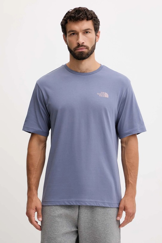 Odzież The North Face t-shirt bawełniany NF0A8E4EBTR1 fioletowy
