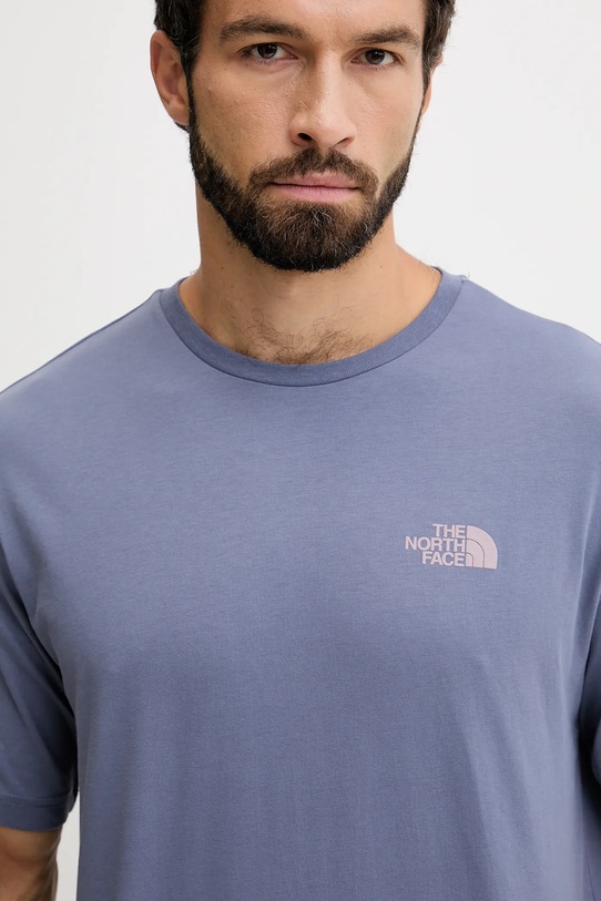 The North Face t-shirt bawełniany fioletowy NF0A8E4EBTR1
