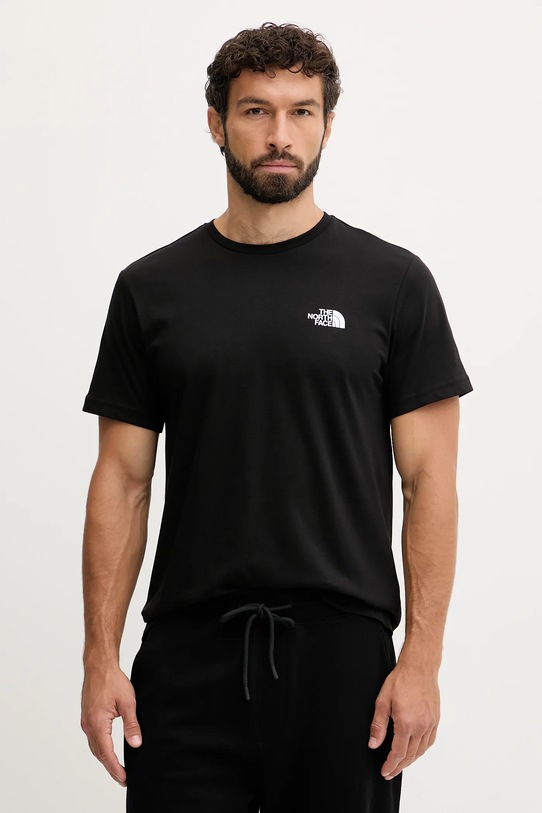 Odzież The North Face t-shirt bawełniany NF0A8EGUET91 czarny