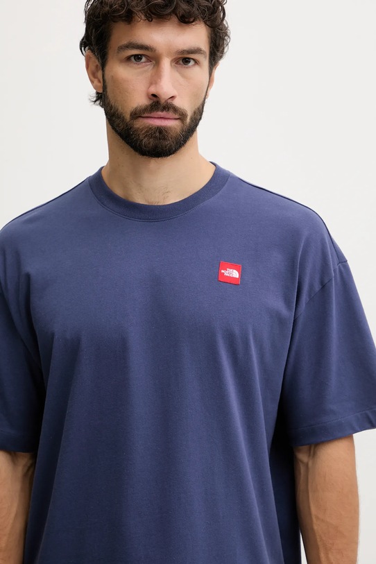 The North Face t-shirt bawełniany Redbox niebieski NF0A8EG5BOT1