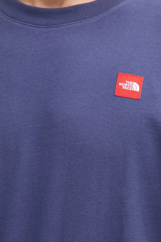 The North Face tricou din bumbac Redbox albastru NF0A8EG5BOT1