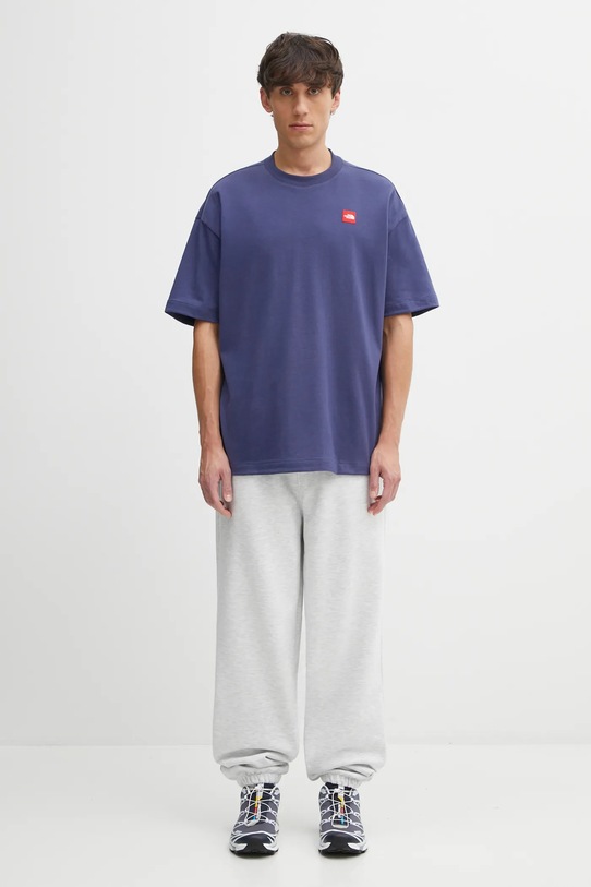The North Face t-shirt bawełniany Redbox NF0A8EG5BOT1 niebieski