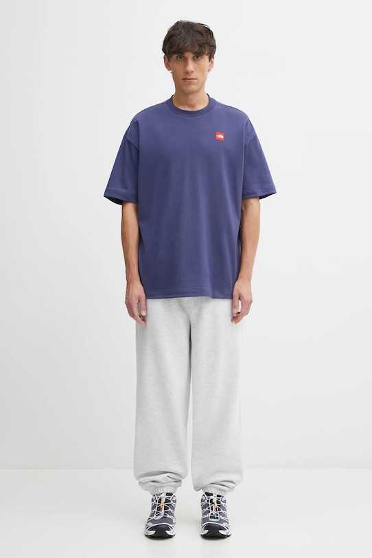 The North Face tricou din bumbac Redbox NF0A8EG5BOT1 albastru