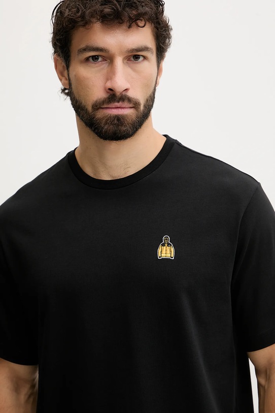 Βαμβακερό μπλουζάκι The North Face Icon Mountain μαύρο NF0A8EU7JK31