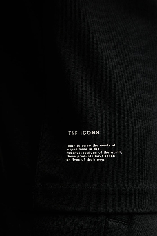 Βαμβακερό μπλουζάκι The North Face Icon Mountain NF0A8EU7JK31 μαύρο