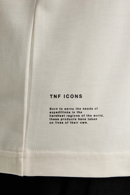 Βαμβακερό μπλουζάκι The North Face Icon Mountain NF0A8EU7QLI1 μπεζ