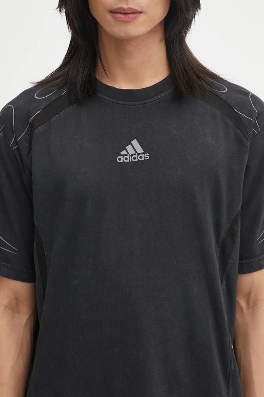 Bavlněné tričko adidas Originals Adilenium Tg Te černá KF8538